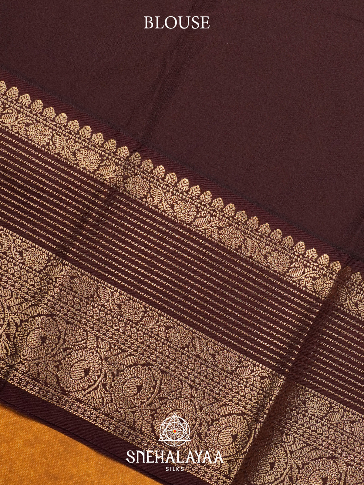 Orange Art Silk Saree