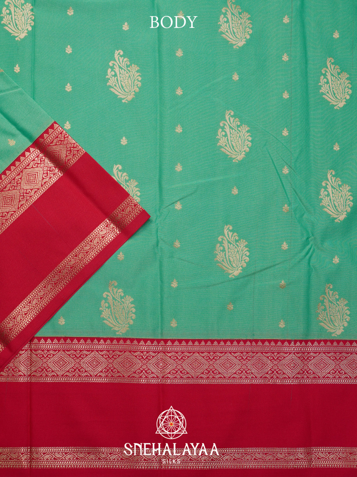 Mint Green Art Silk Saree