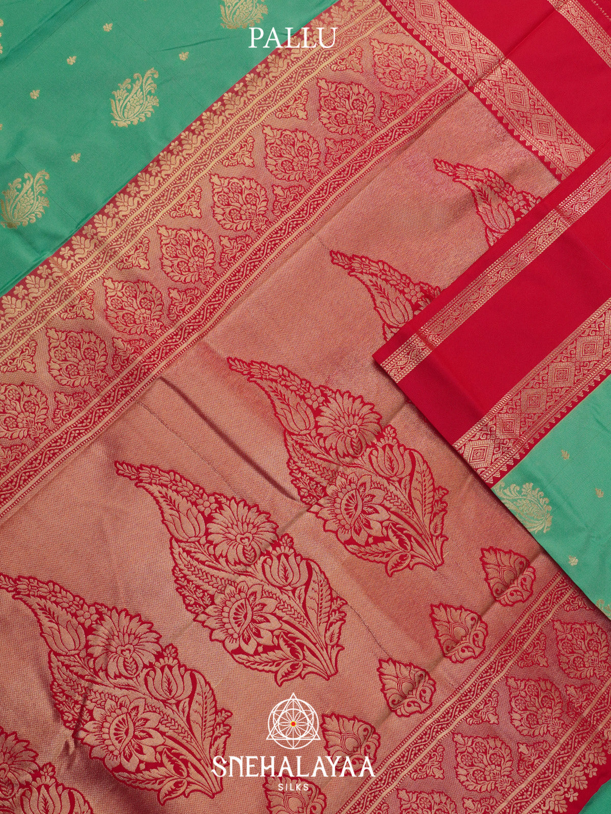Mint Green Art Silk Saree