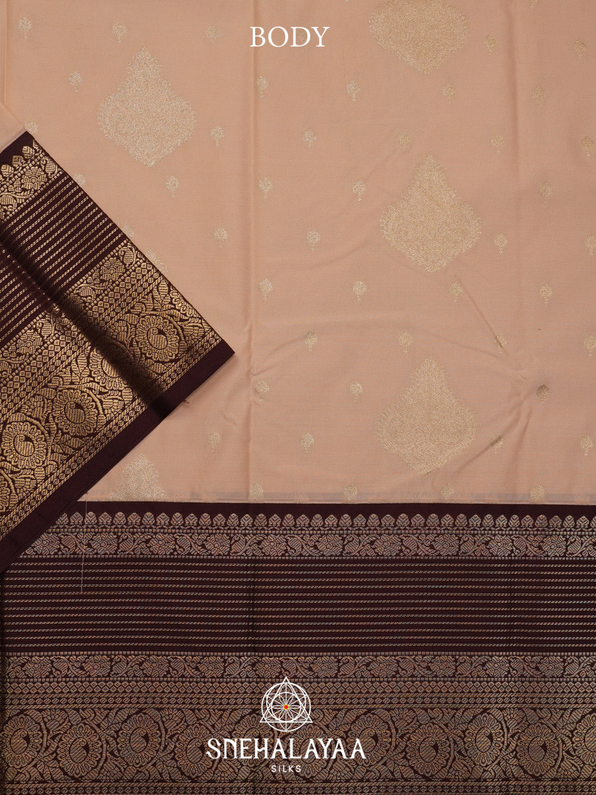 Beige Art Silk Saree