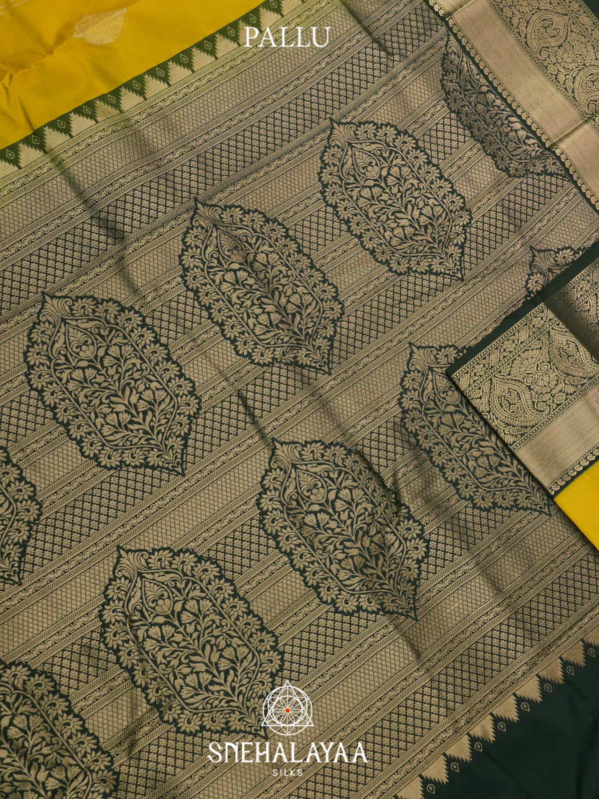 Lemon Yellow Art Silk Saree