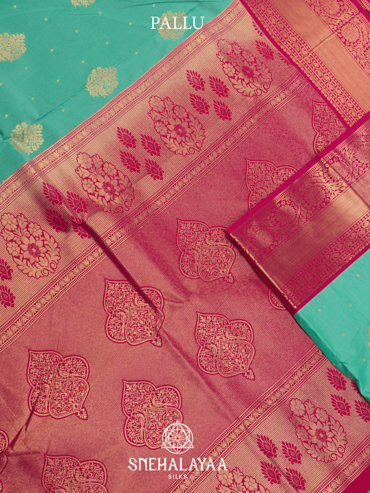 Teal Green Art Silk Saree