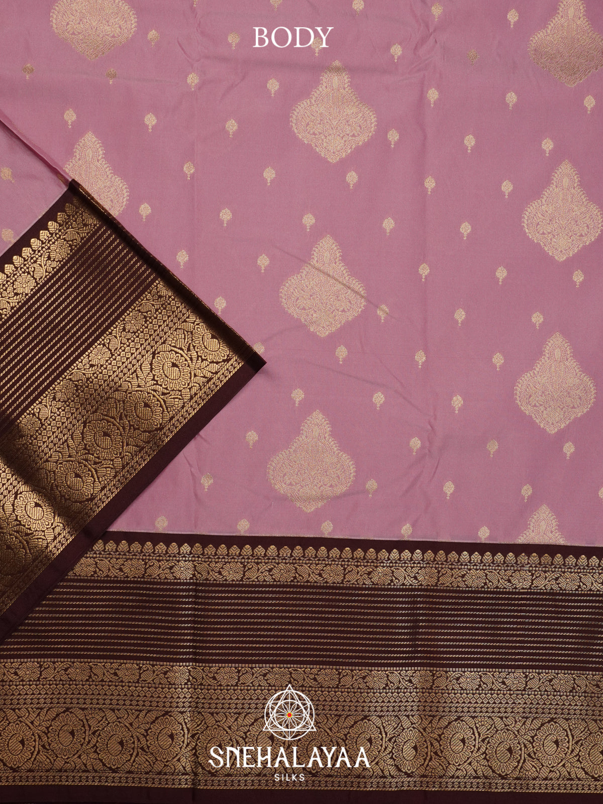 Mauve Pink Art Silk Saree