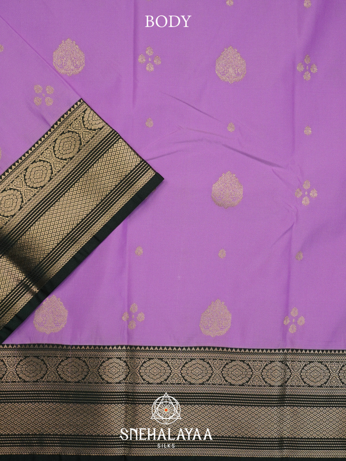 Lilac Art Silk Saree