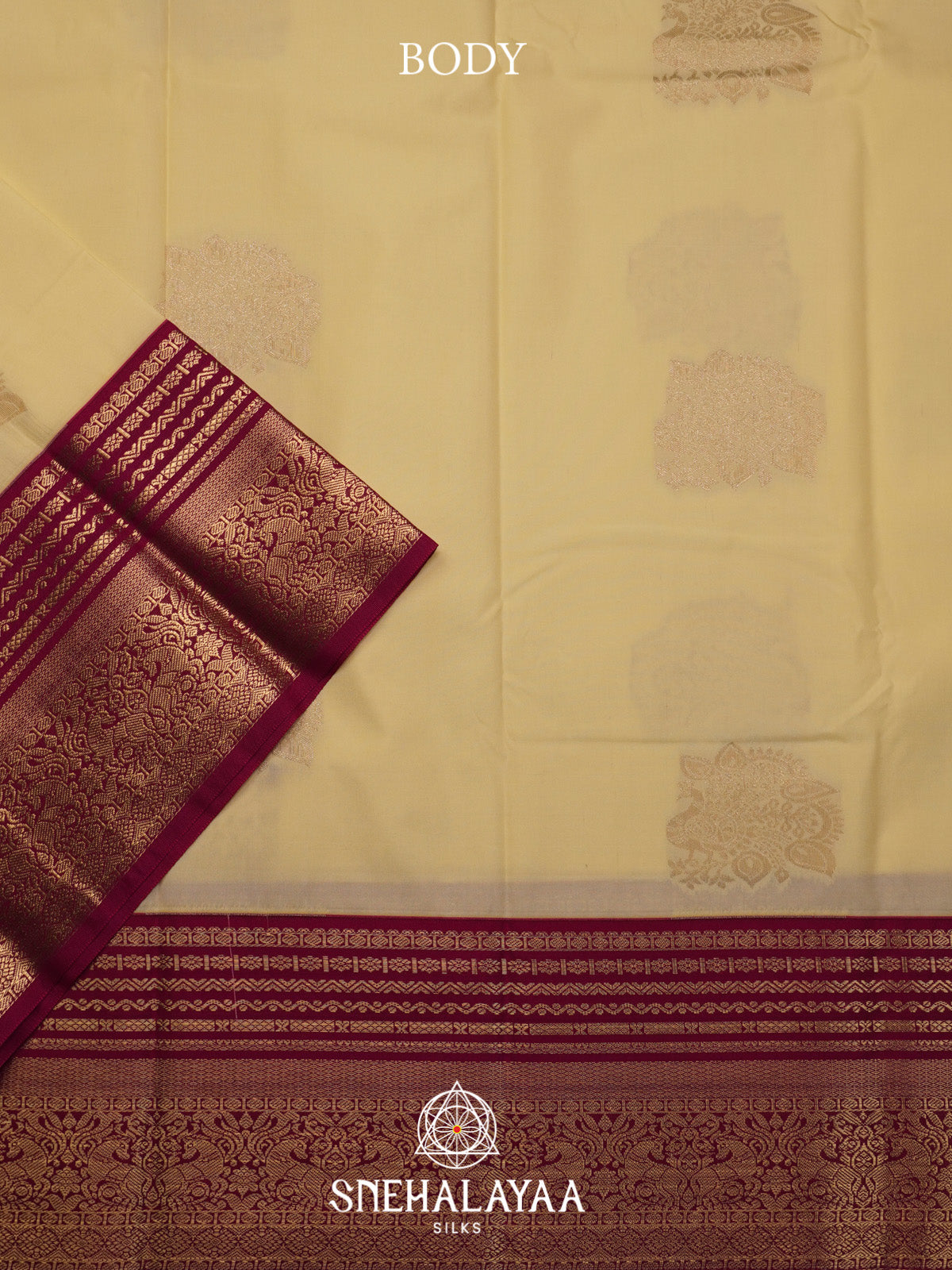 Pale Yellow Art Silk Saree