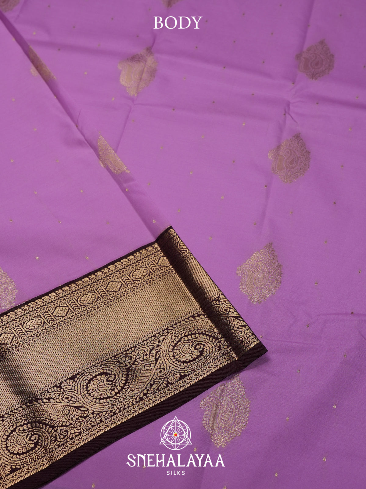 Lilac Art Silk Saree