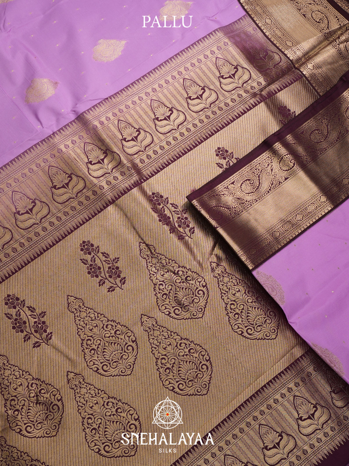 Lilac Art Silk Saree