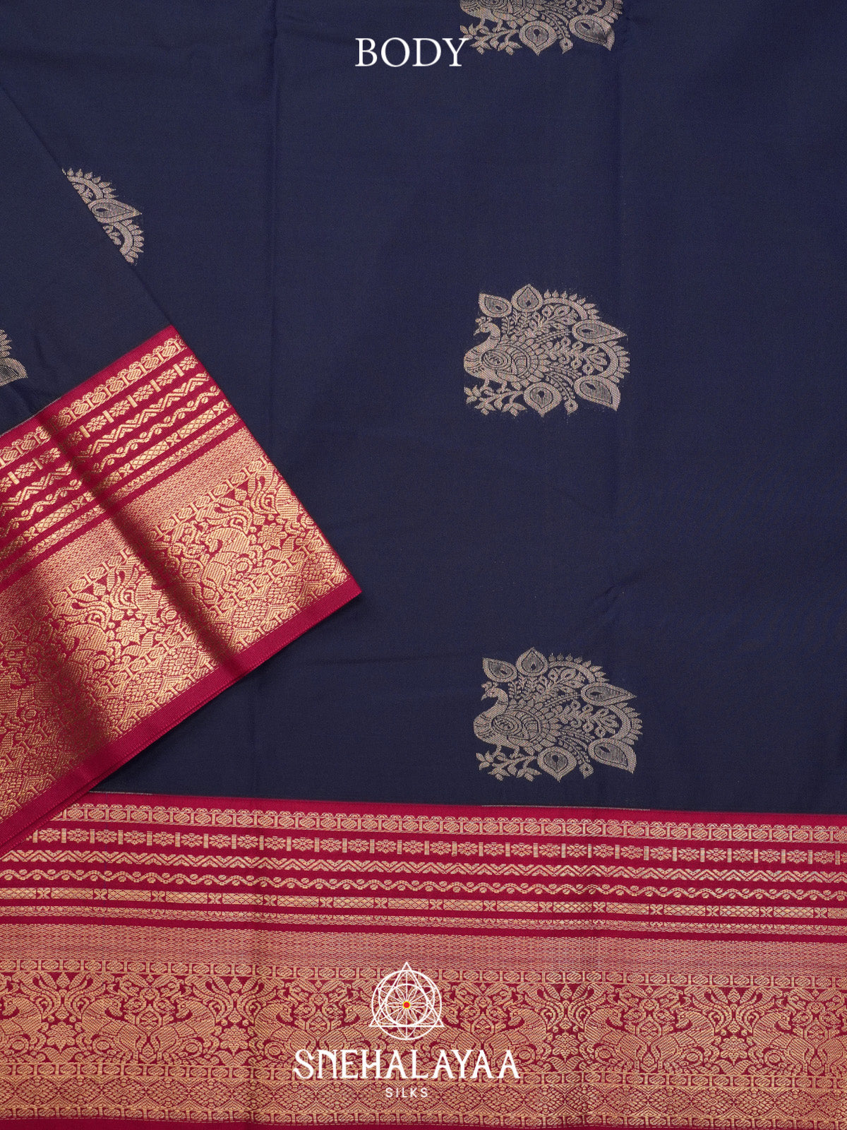 Midnight Blue Art Silk Saree