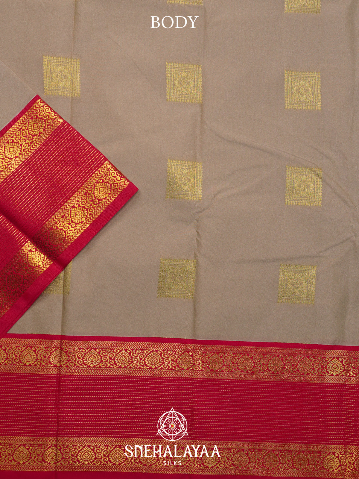 Beige Art Silk Saree