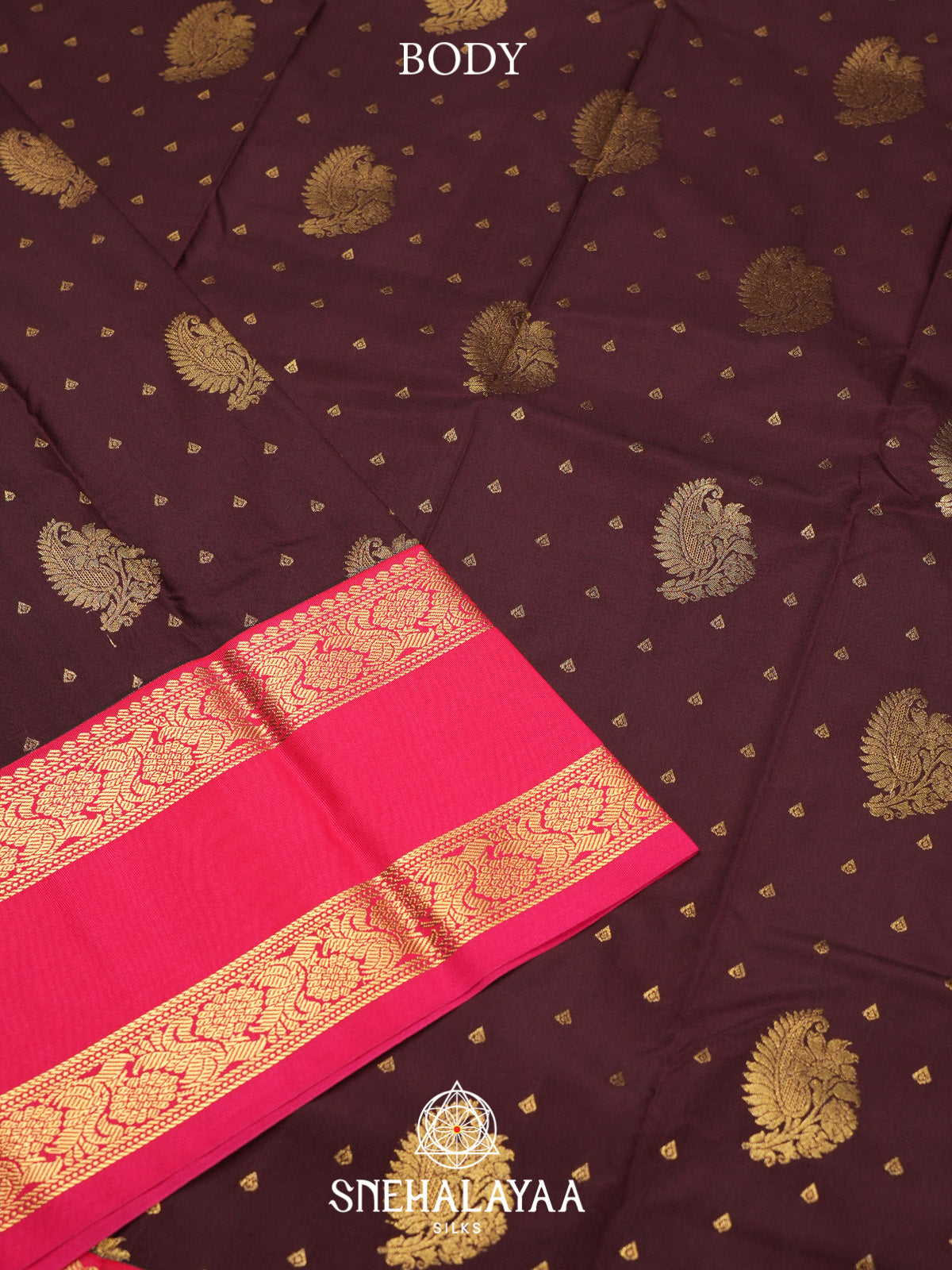 Coffee Brown Art Silk Saree