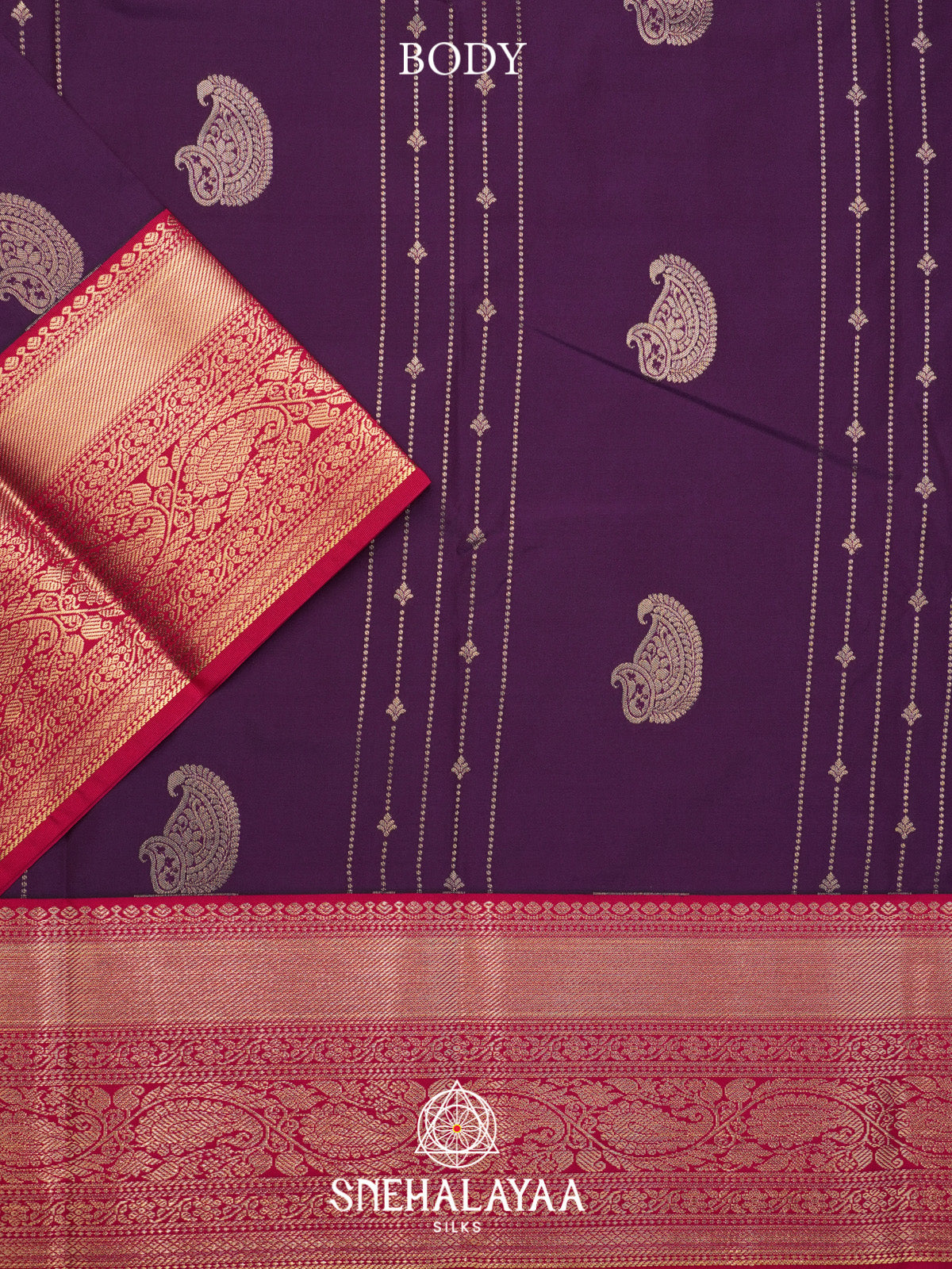 Magenta Purple Art Silk Saree