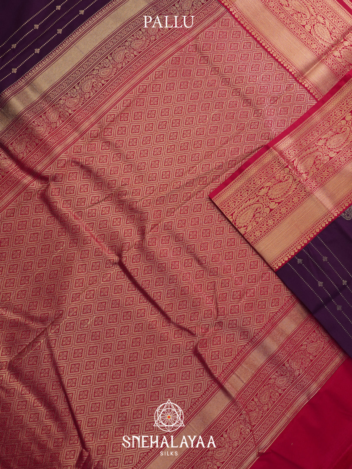 Magenta Purple Art Silk Saree