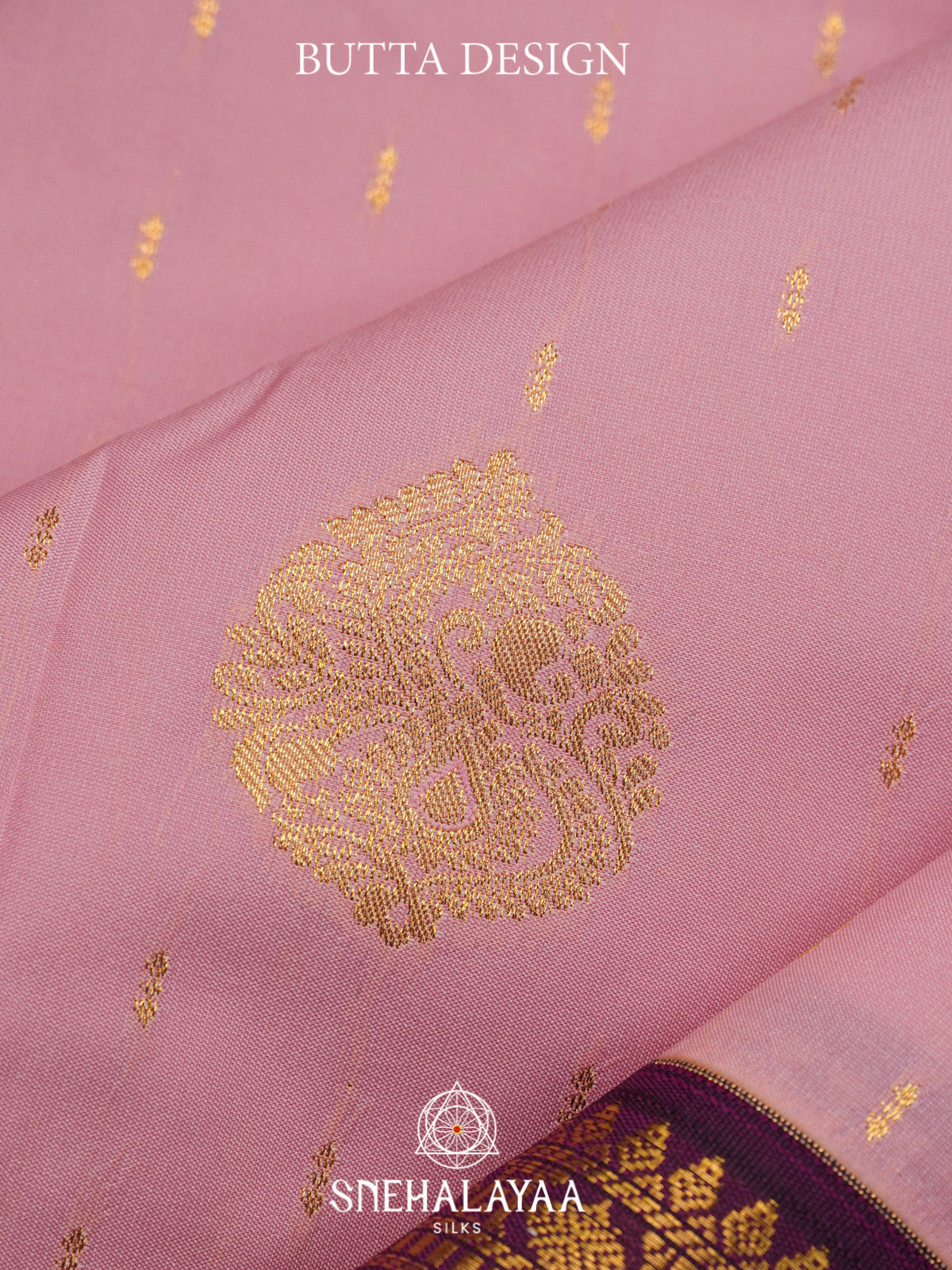 Baby Pink Art Silk Saree