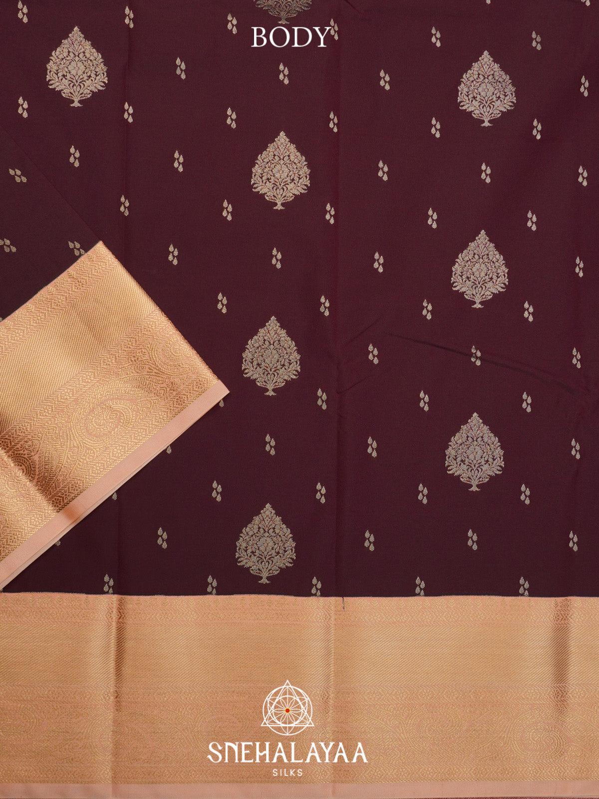 Coffee Brown Art Silk Saree