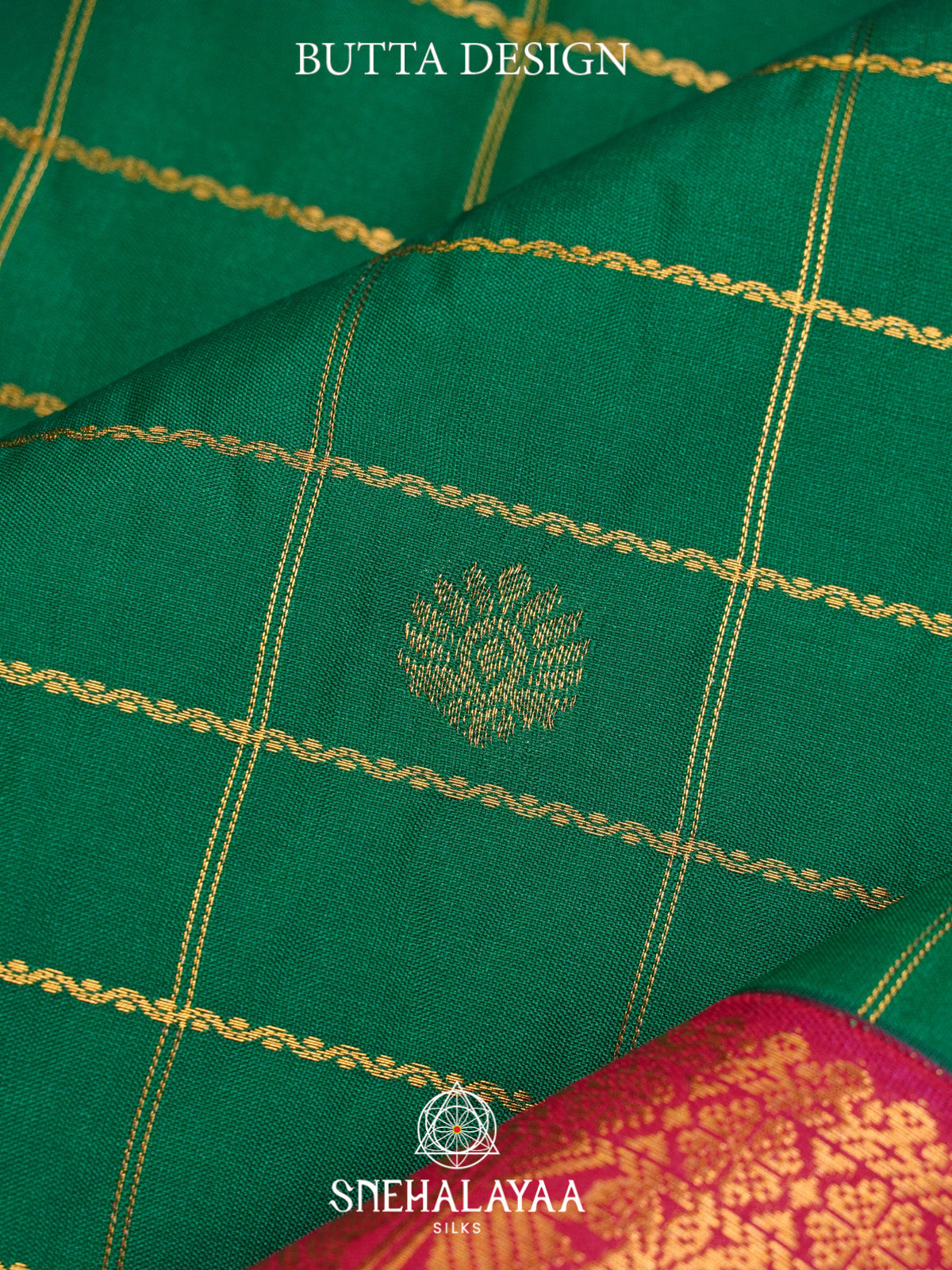 Emerald Green Art Silk Saree