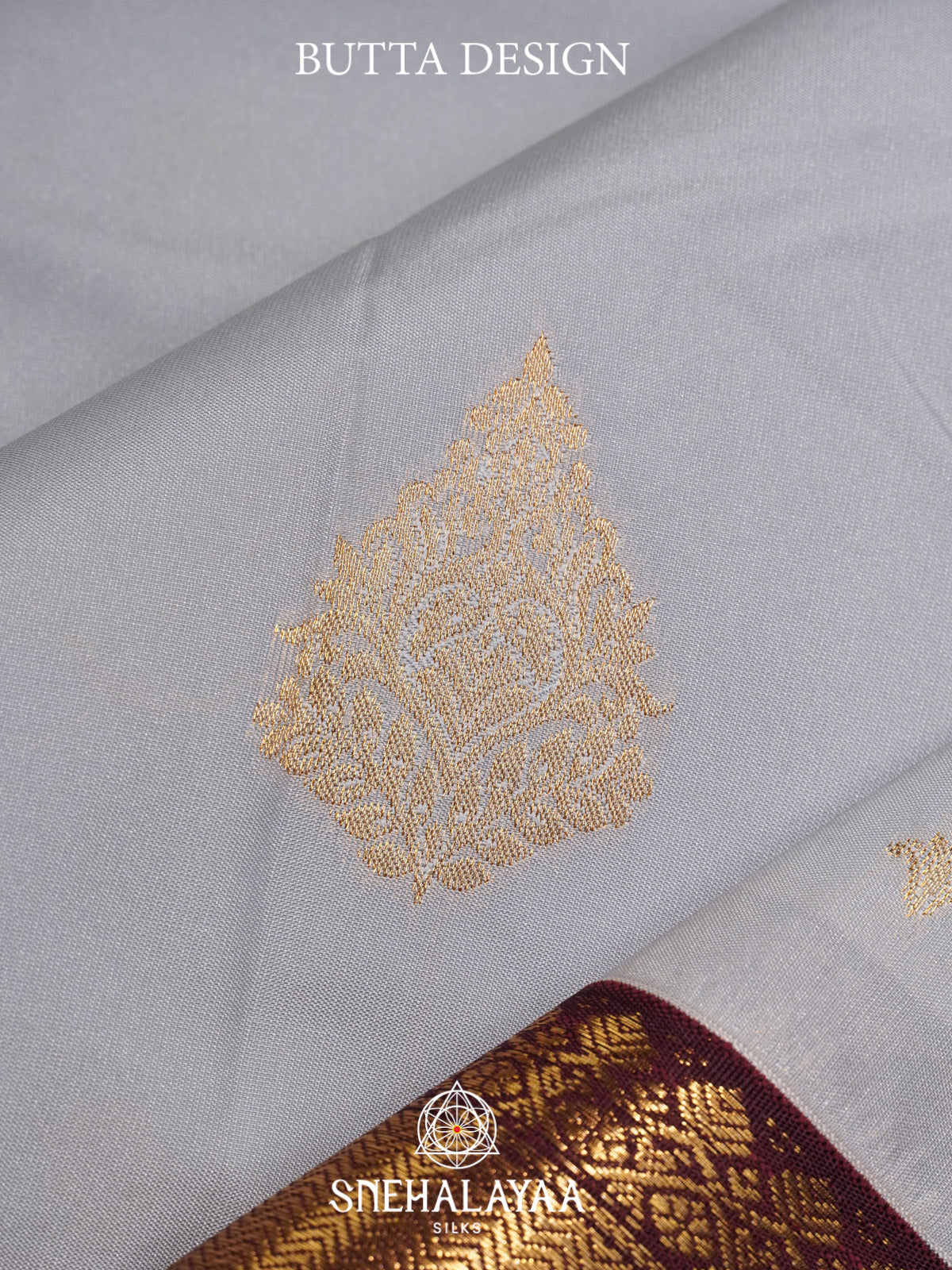 Grey Art Silk Saree