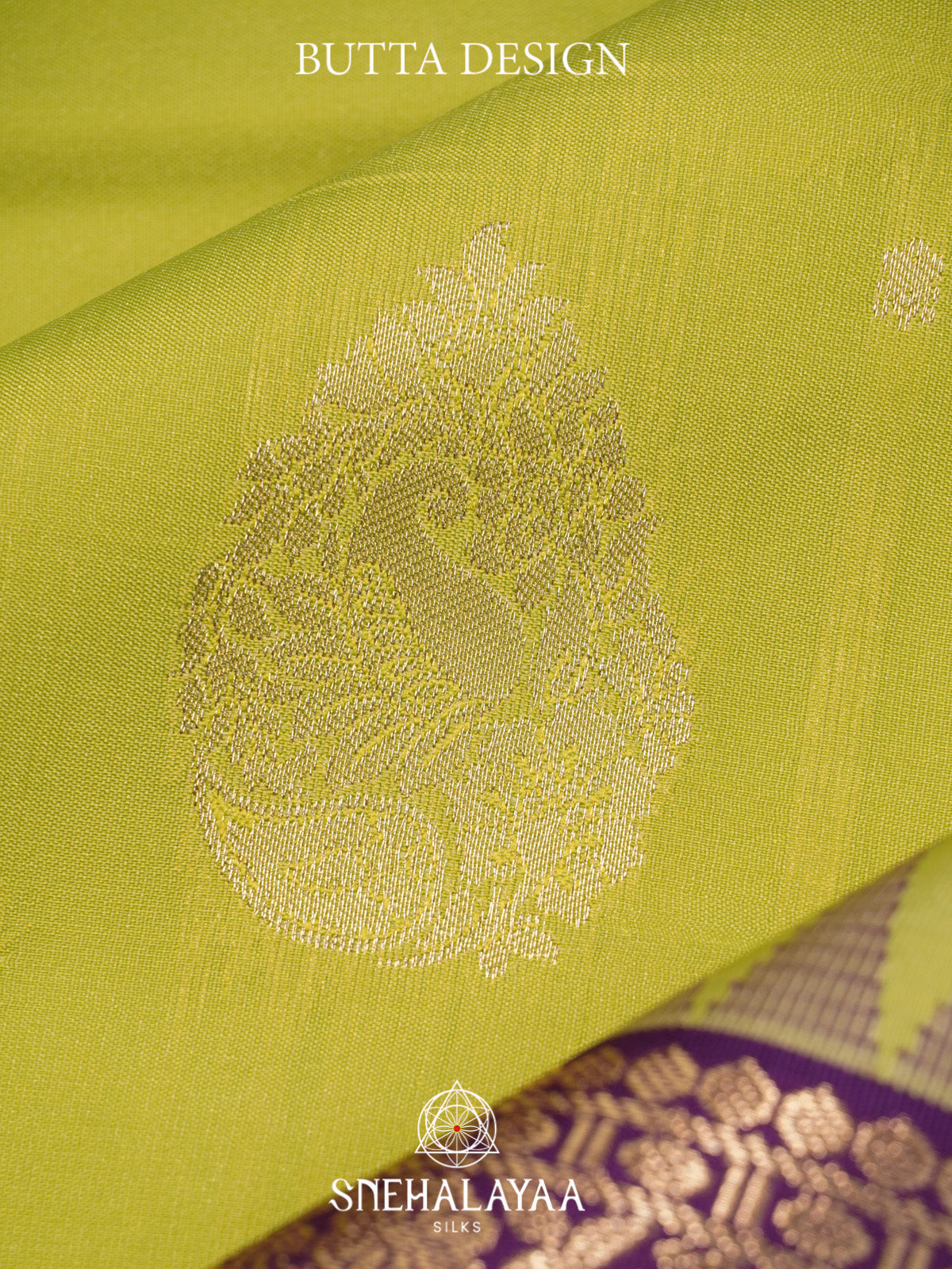 Chartreuse Green Art Silk Saree