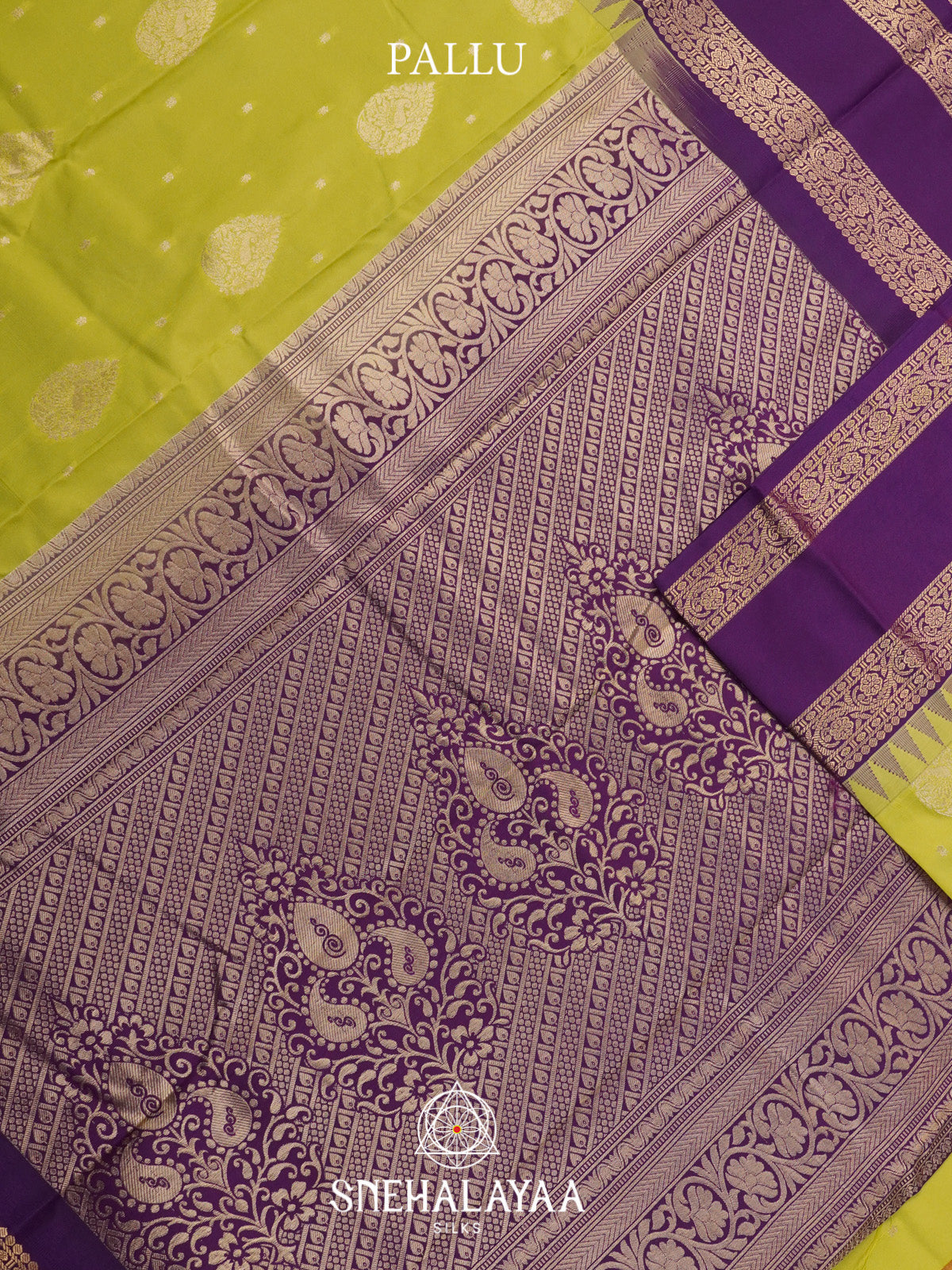 Chartreuse Green Art Silk Saree