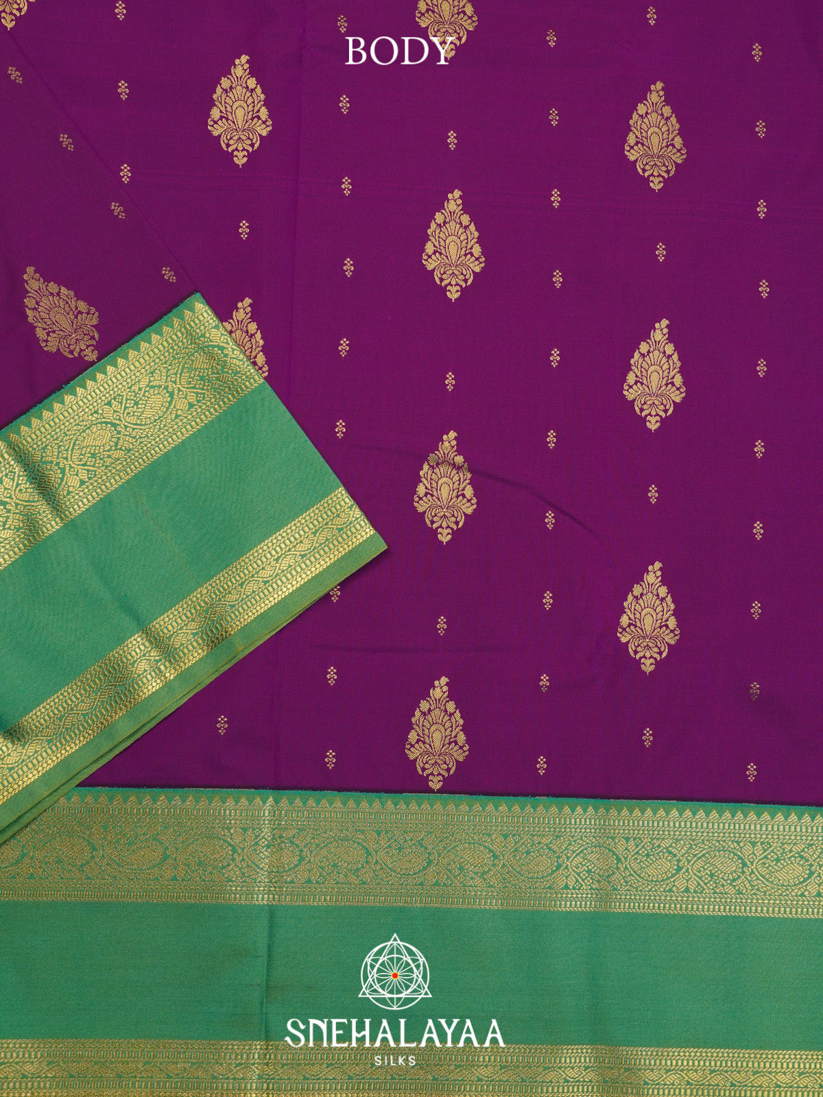 Magenta Art Silk Saree
