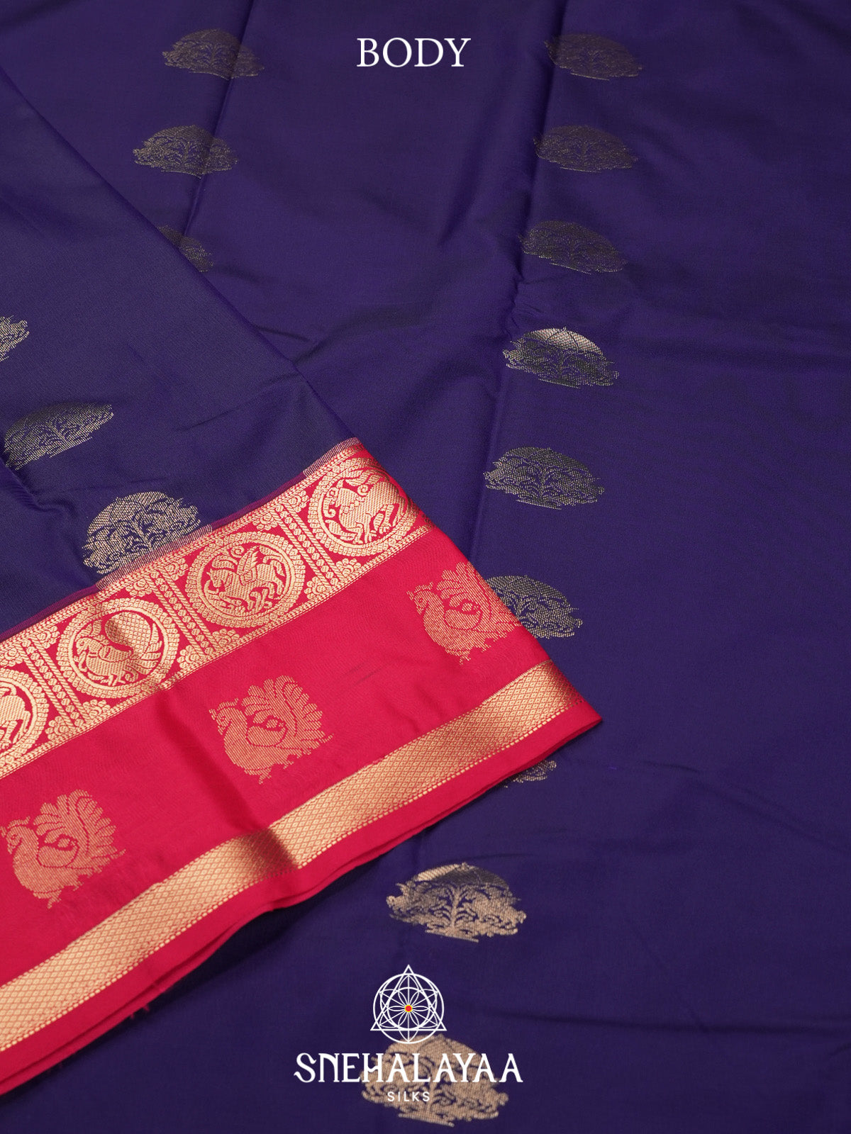 Purple Art Silk Saree