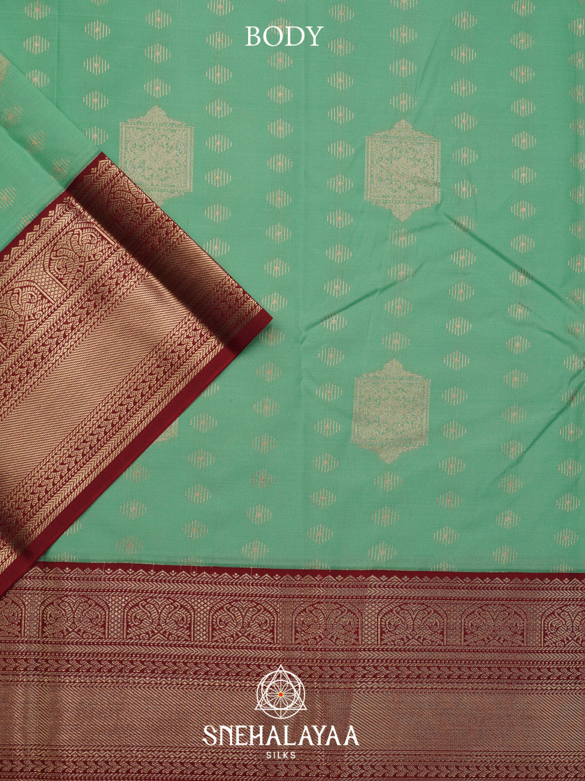 Mint Green Art Silk Saree
