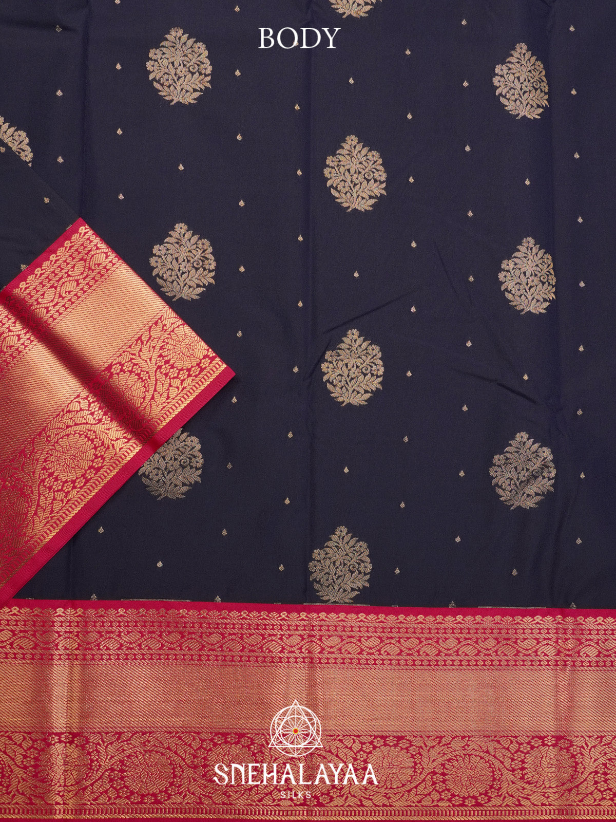 Midnight Blue Art Silk Saree