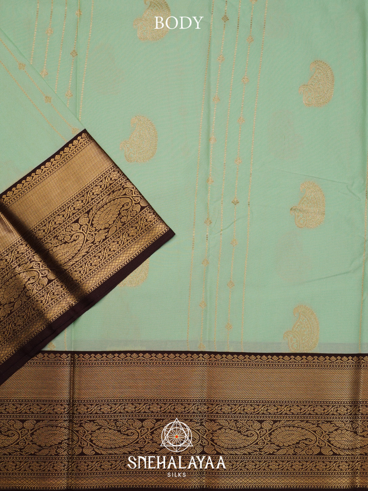 Mint Green Art Silk Saree