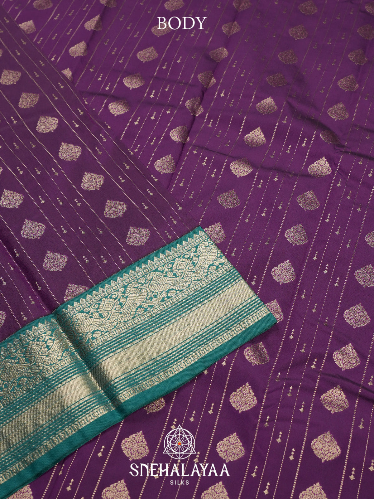 Magenta Art Silk Saree