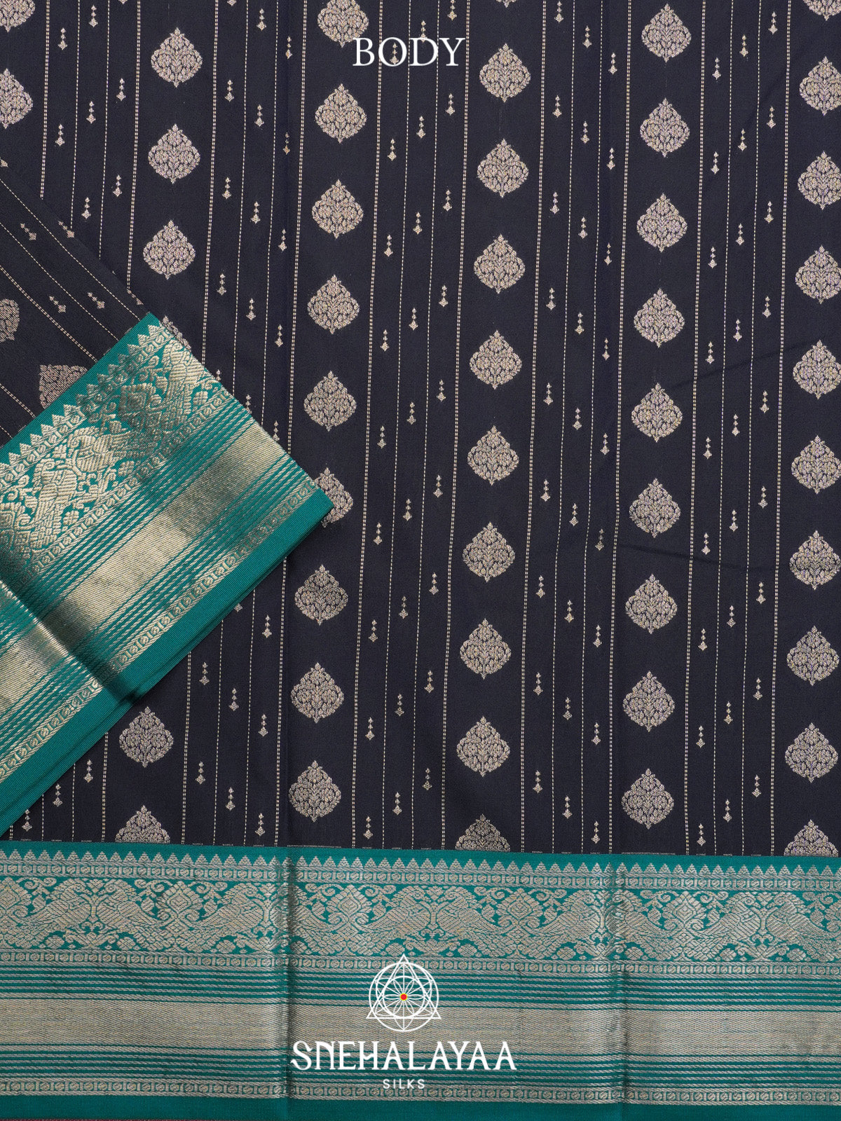 Midnight Blue Art Silk Saree