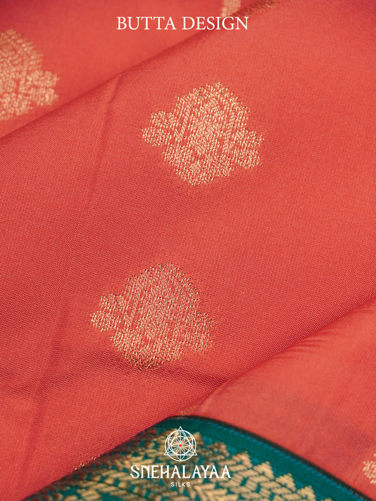Peach Art Silk Saree