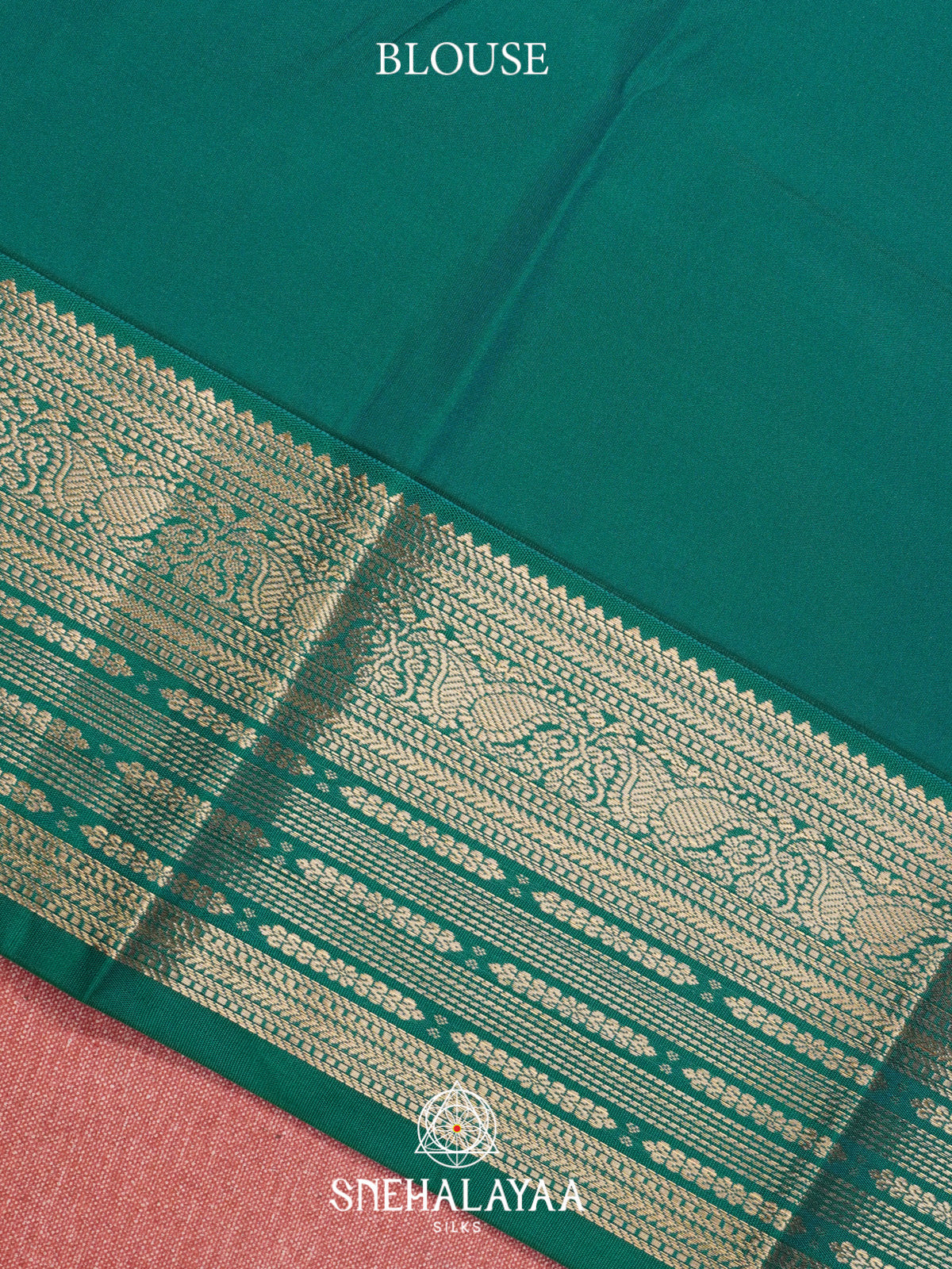 Peach Art Silk Saree