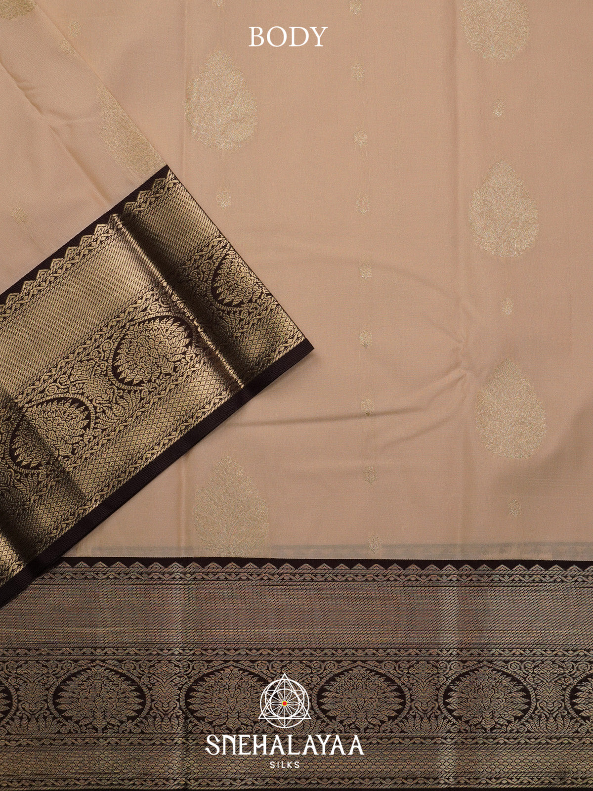 Beige Art Silk Saree