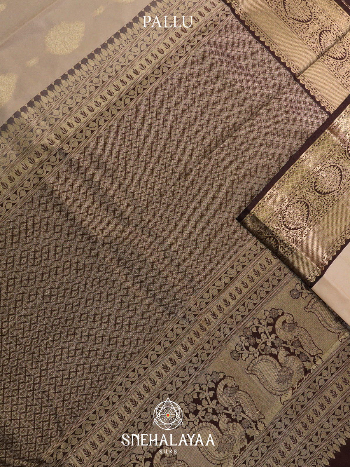 Beige Art Silk Saree