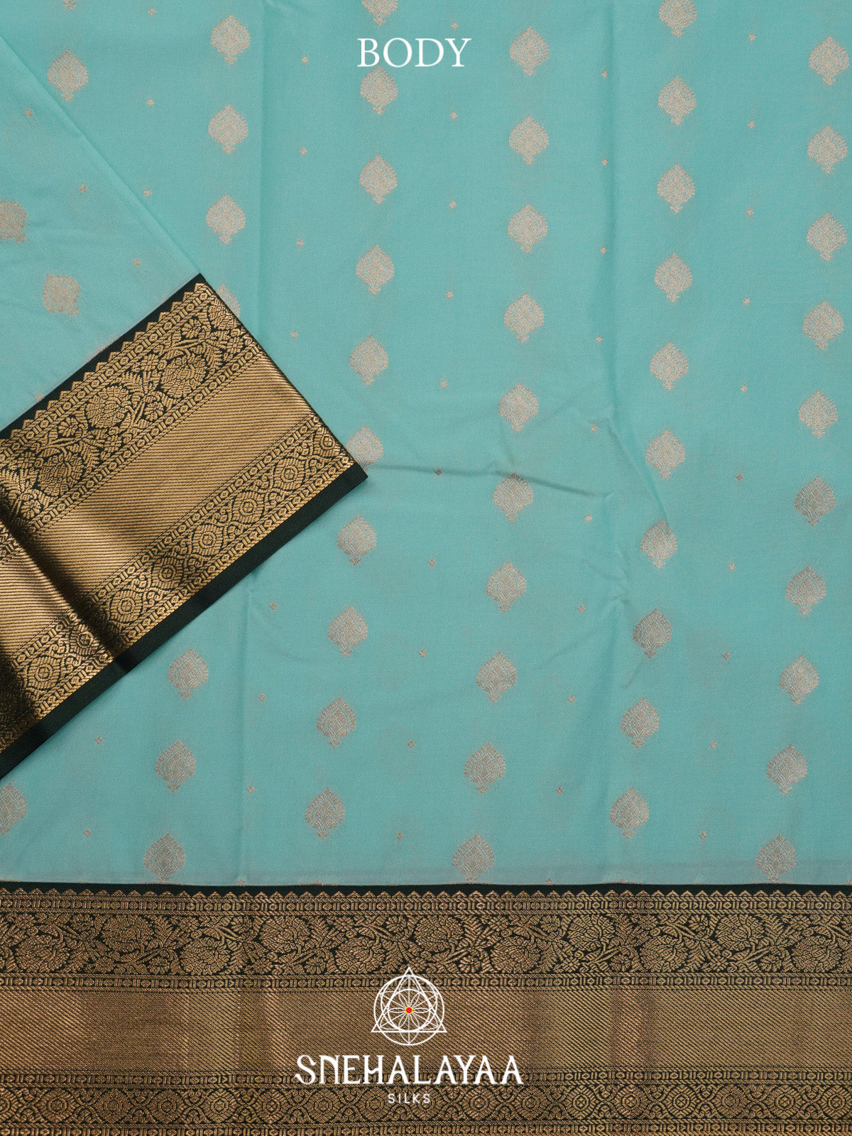 Teal Blue Art Silk Saree
