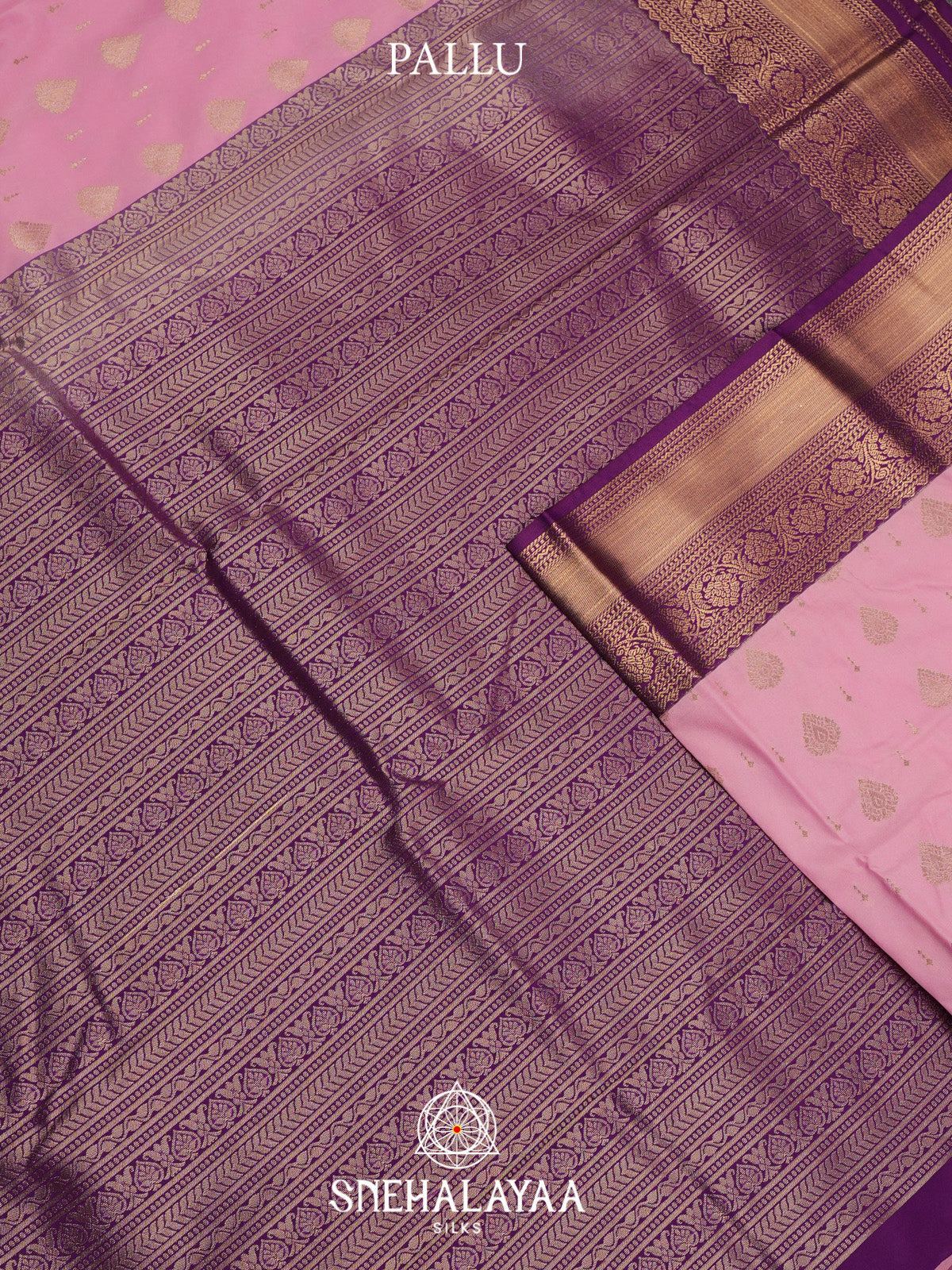 Baby Pink Art Silk Saree
