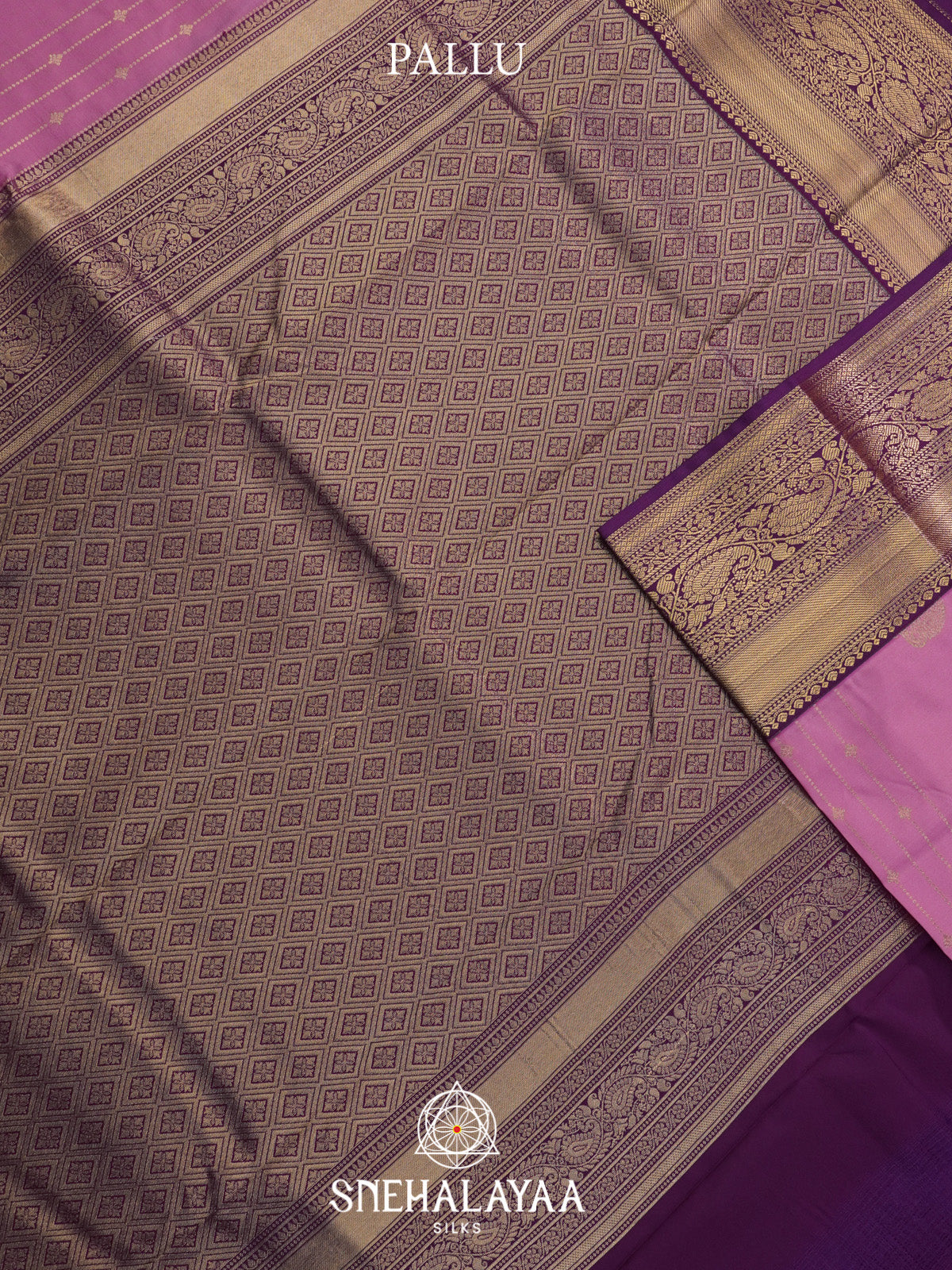 Lavender Art Silk Saree