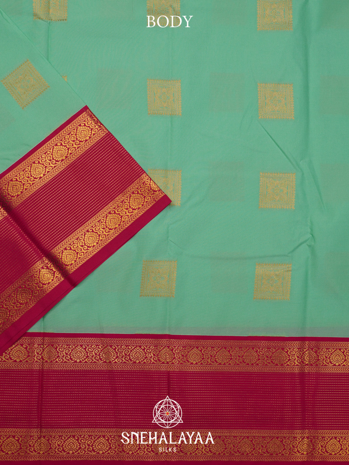 Mint Green Art Silk Saree