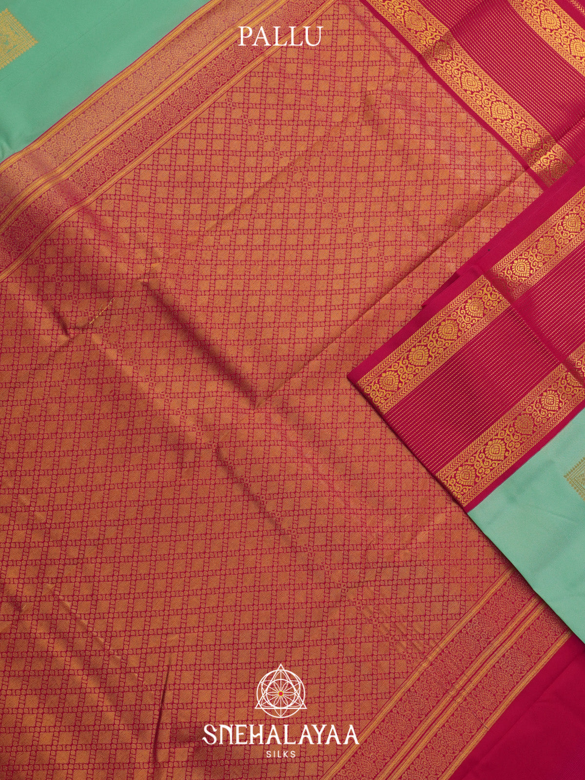 Mint Green Art Silk Saree