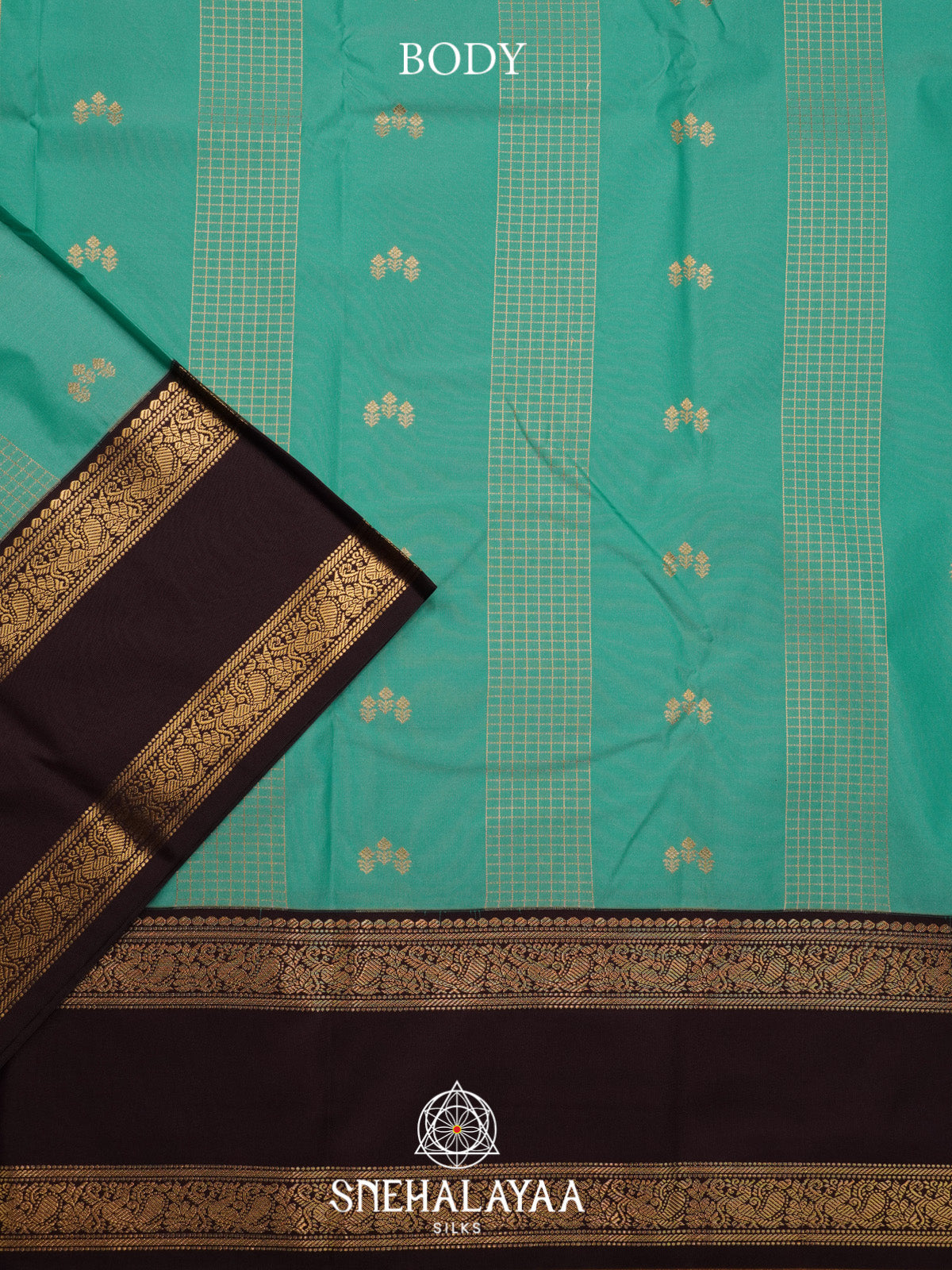 Teal Green Art Silk Saree