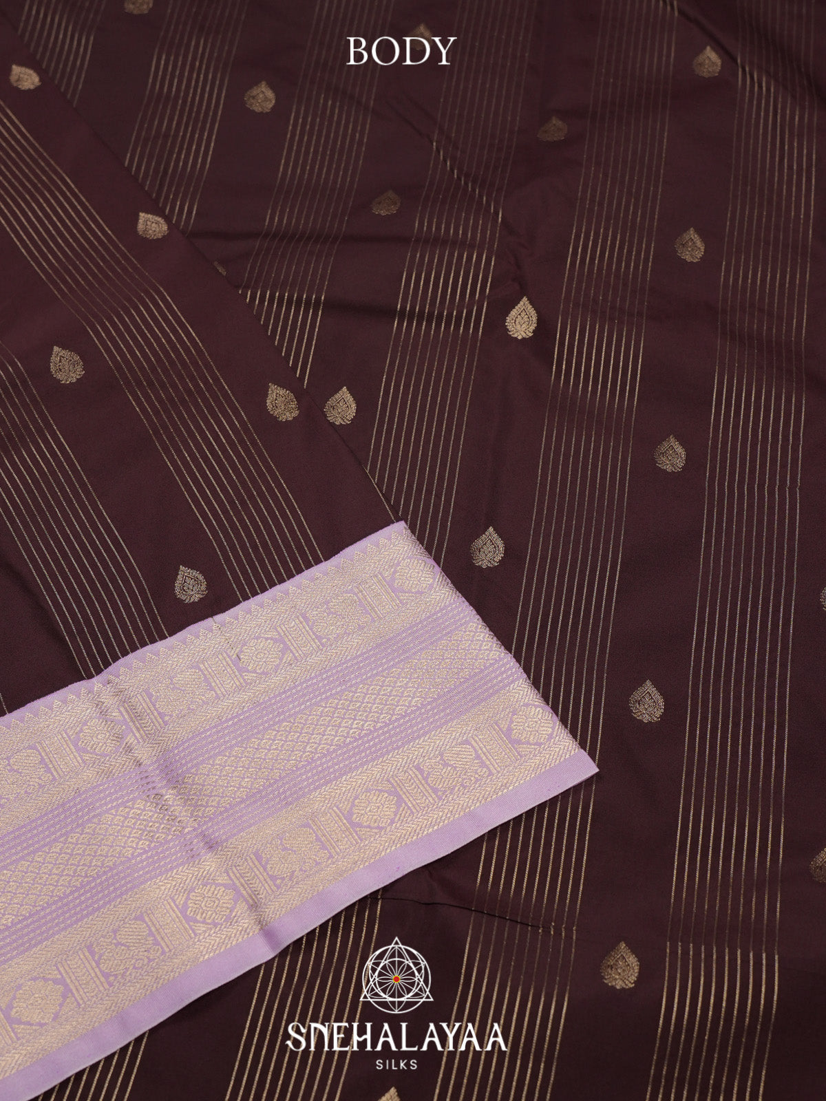 Coffee Brown Art Silk Saree