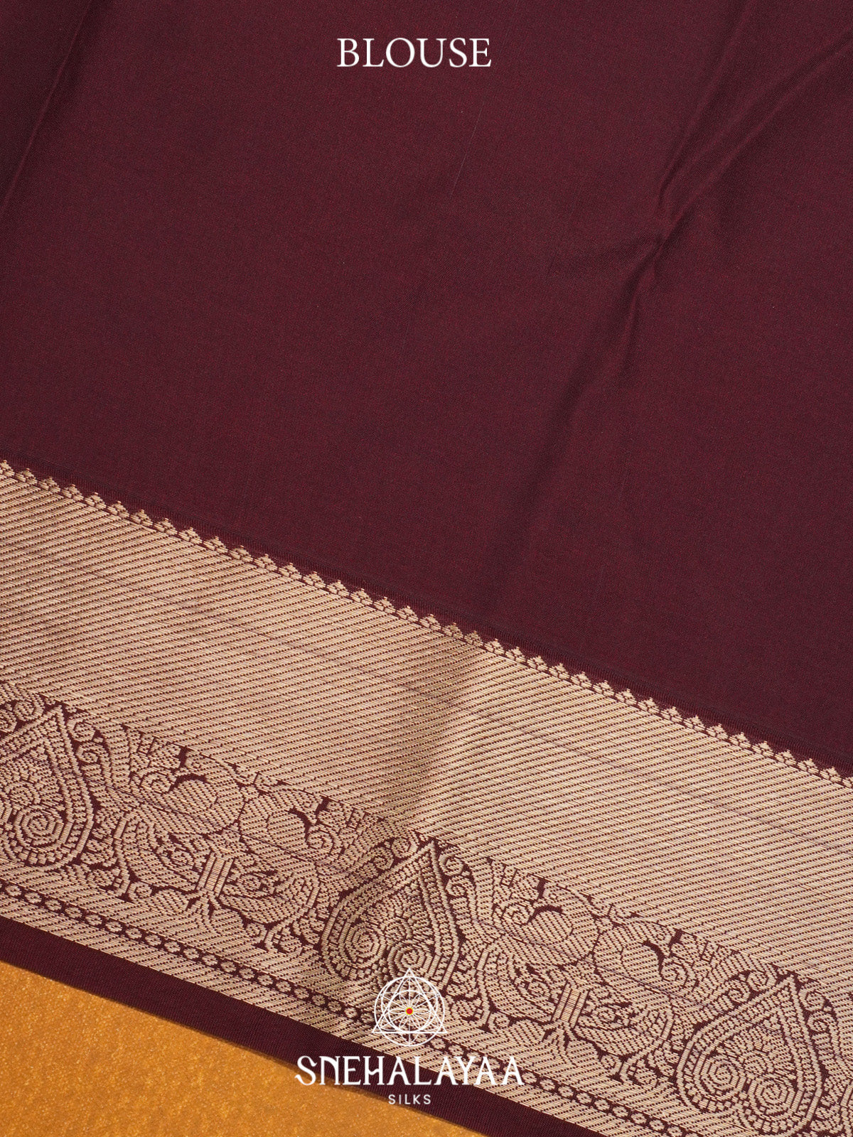 Orange Art Silk Saree