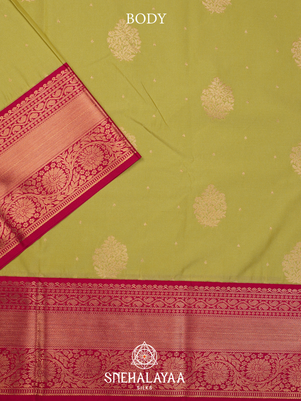 Moss Green Art Silk Saree
