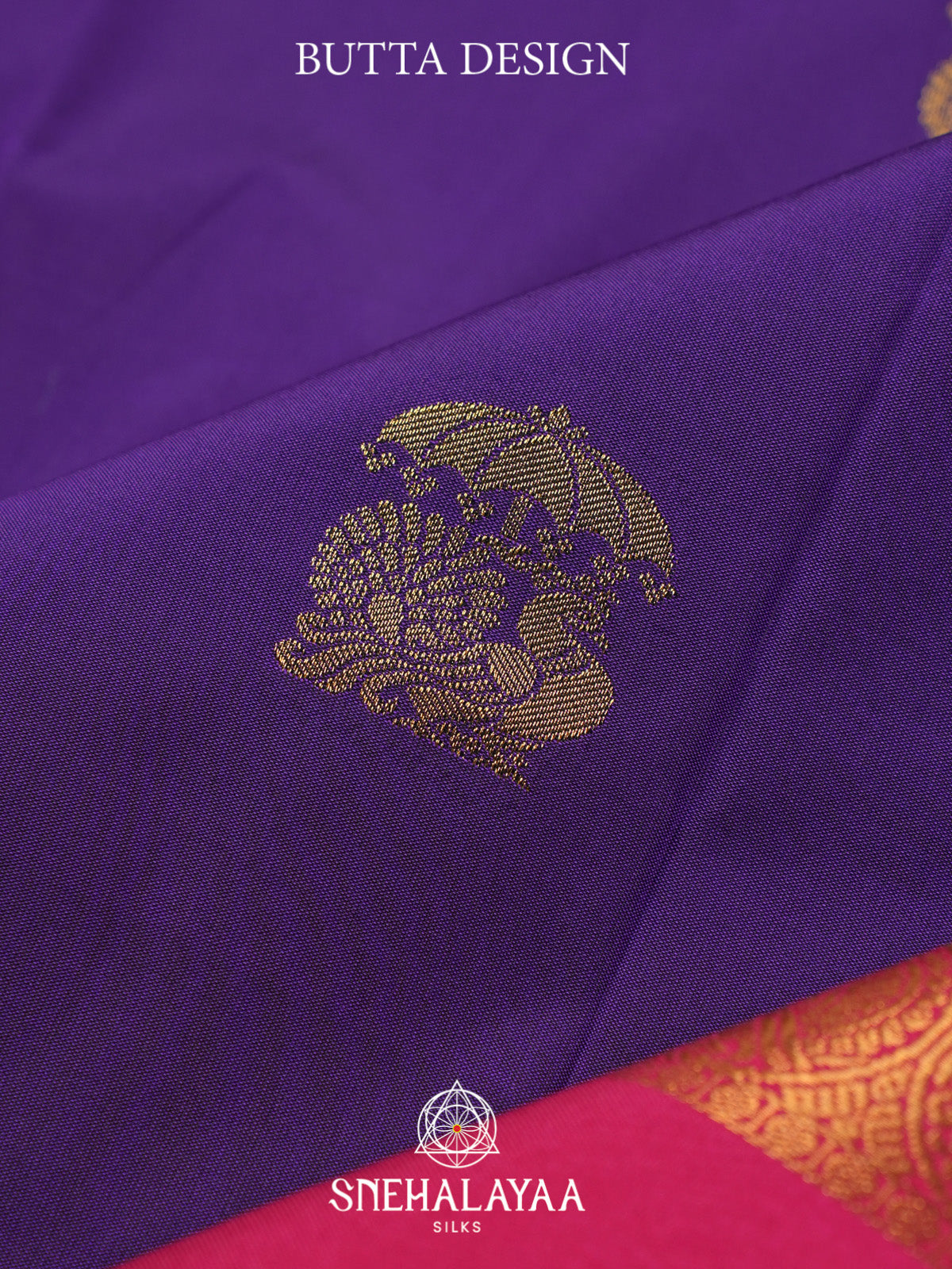 Purple Art Silk Saree