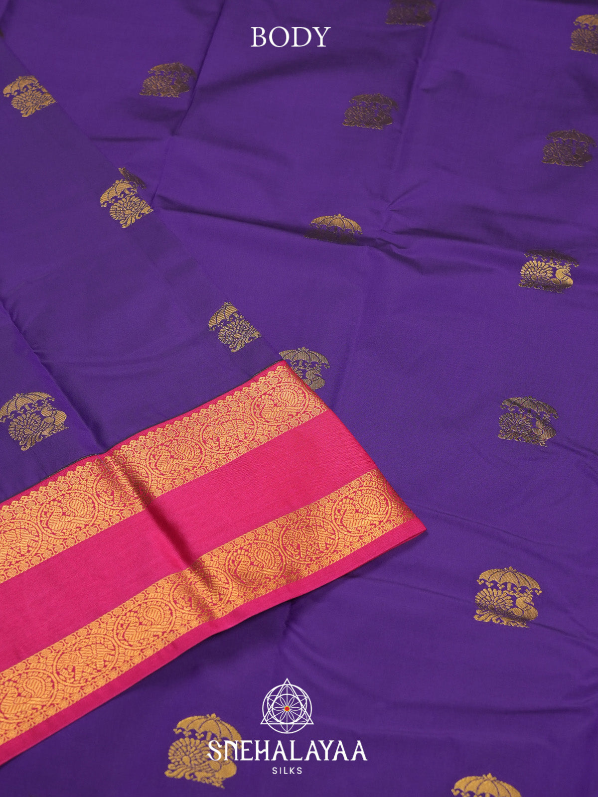 Purple Art Silk Saree