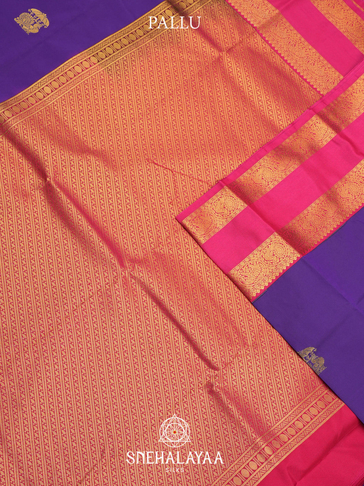 Purple Art Silk Saree