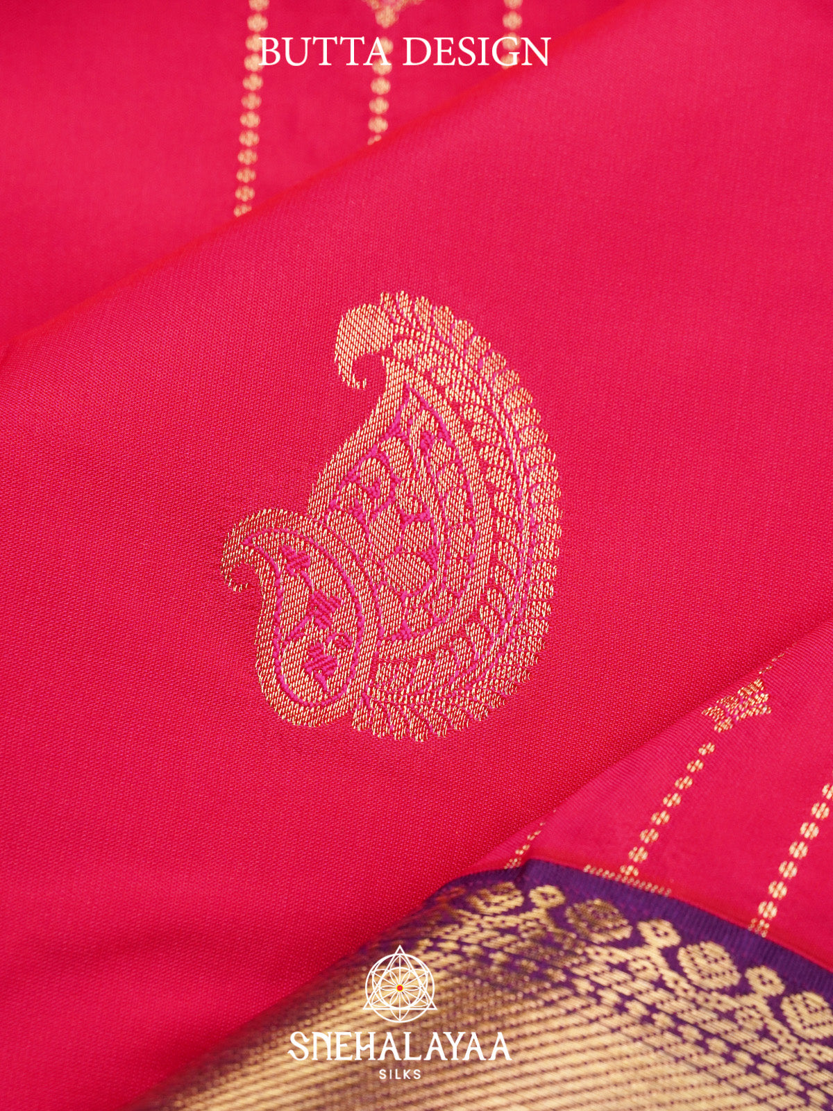 Ruby Pink Art Silk Saree