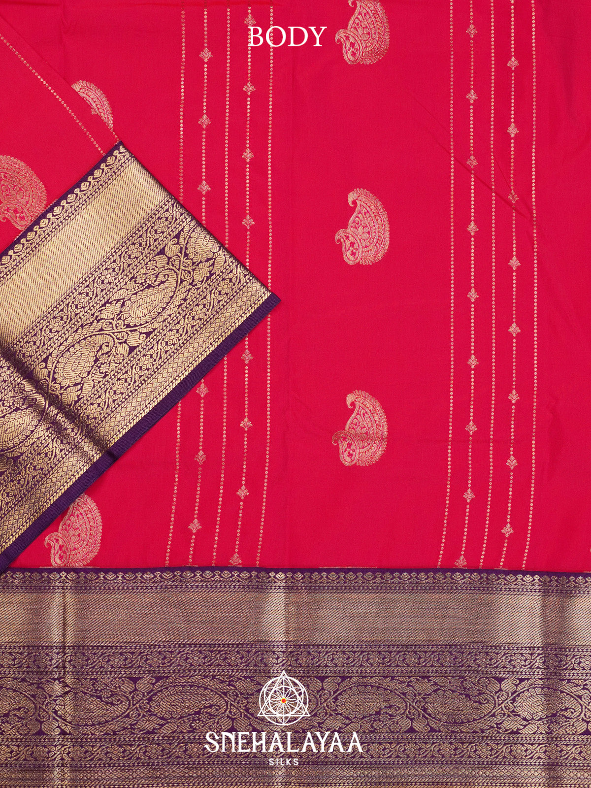 Ruby Pink Art Silk Saree