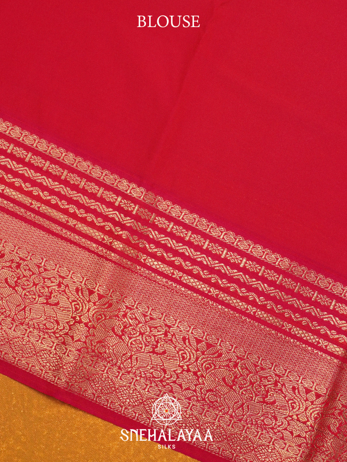Mango Yellow Art Silk Saree