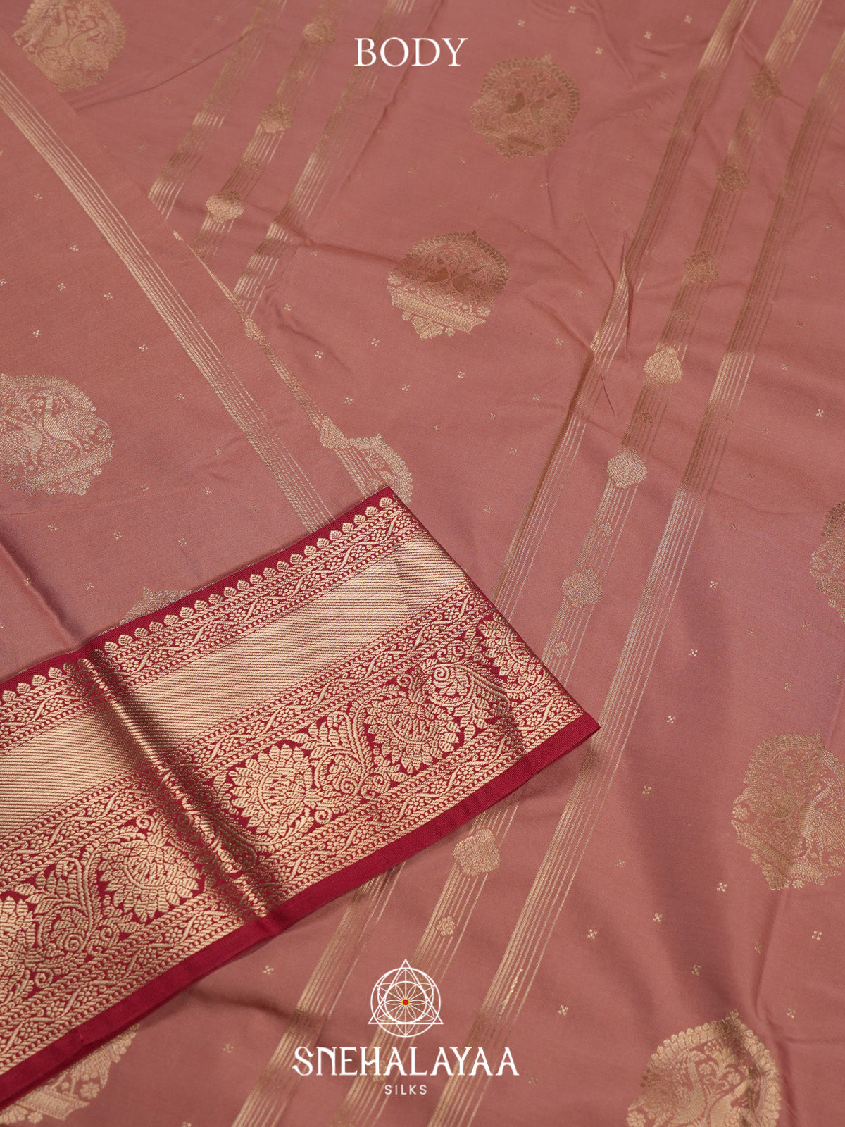 Mauve Art Silk Saree