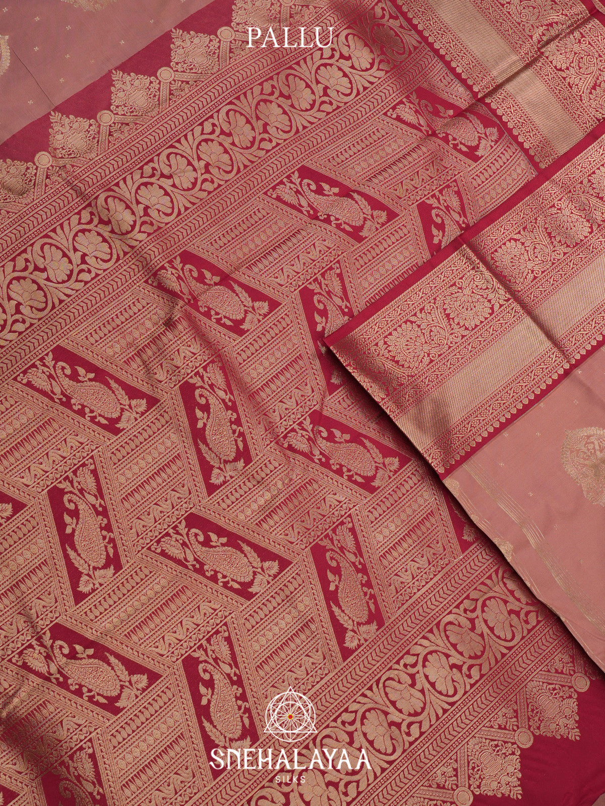 Mauve Art Silk Saree